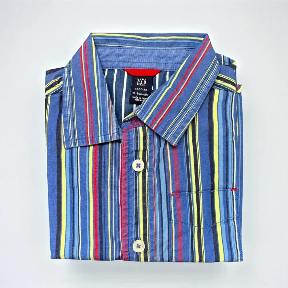 Gap Blue Stripe Toddler shirt